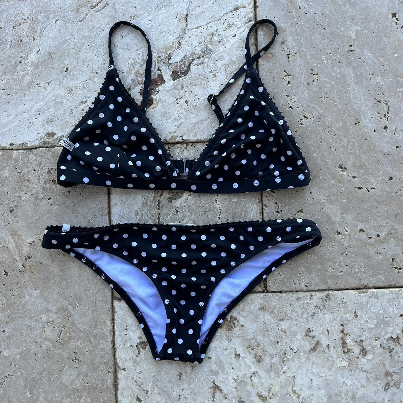 Rhythm Women's White and Black Bikinis-and-tankini-sets | Depop