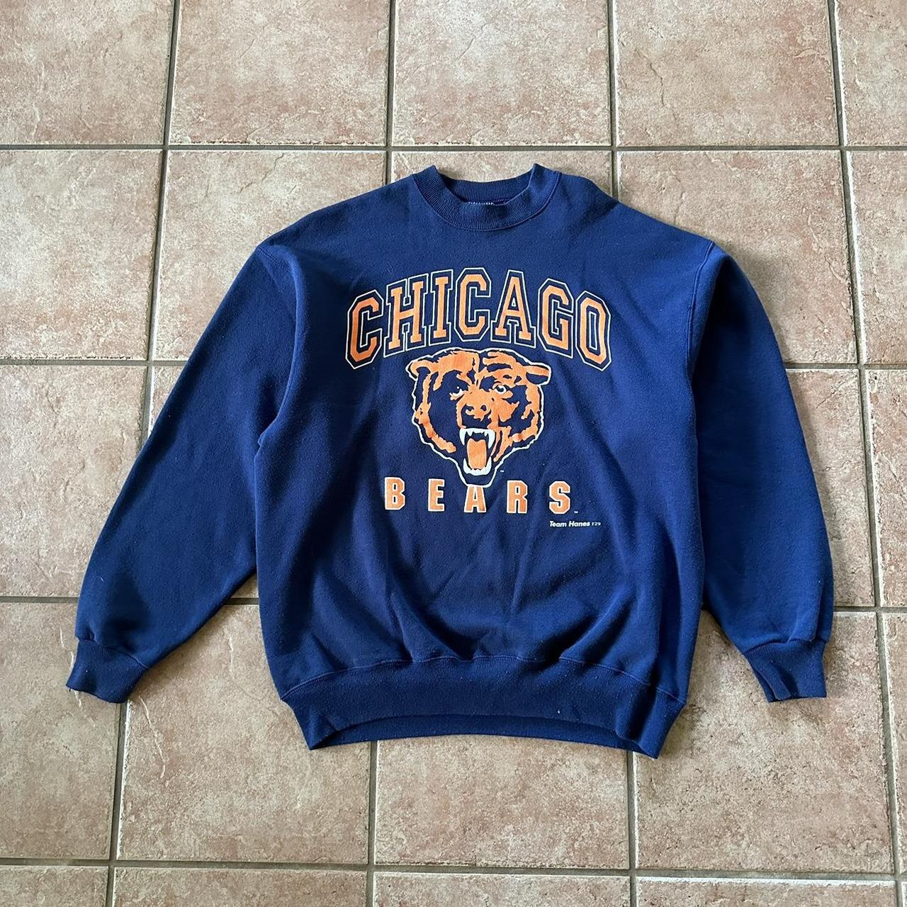 90's Chicago Bears Sweatshirt Navy XL