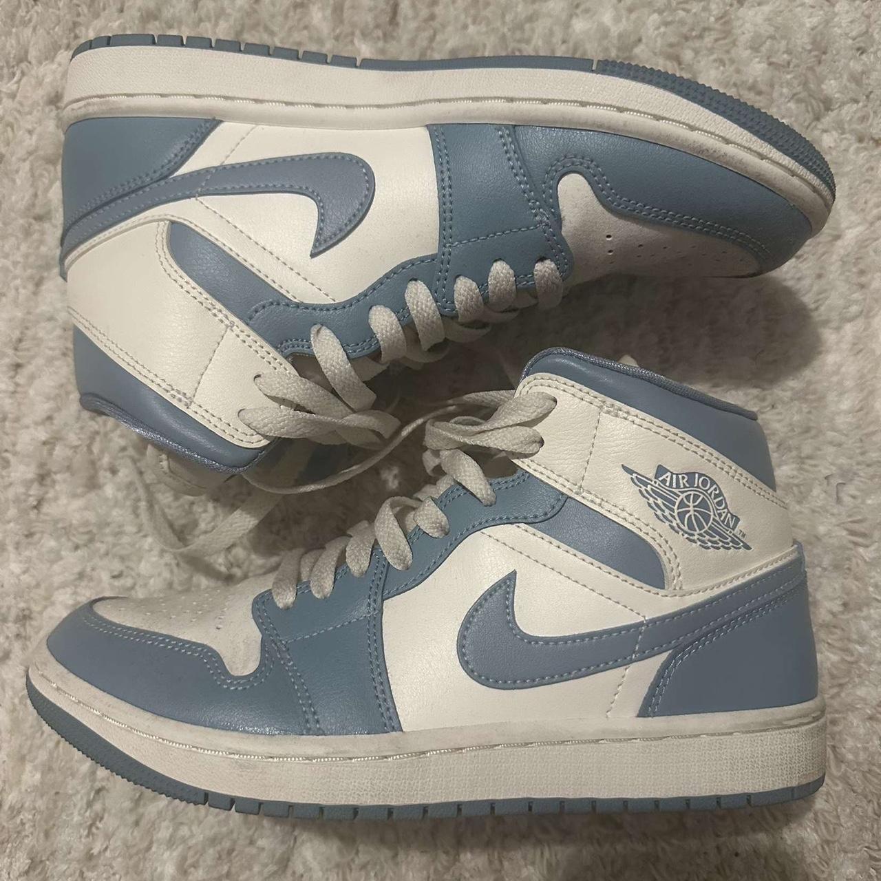 new jordan white and blue