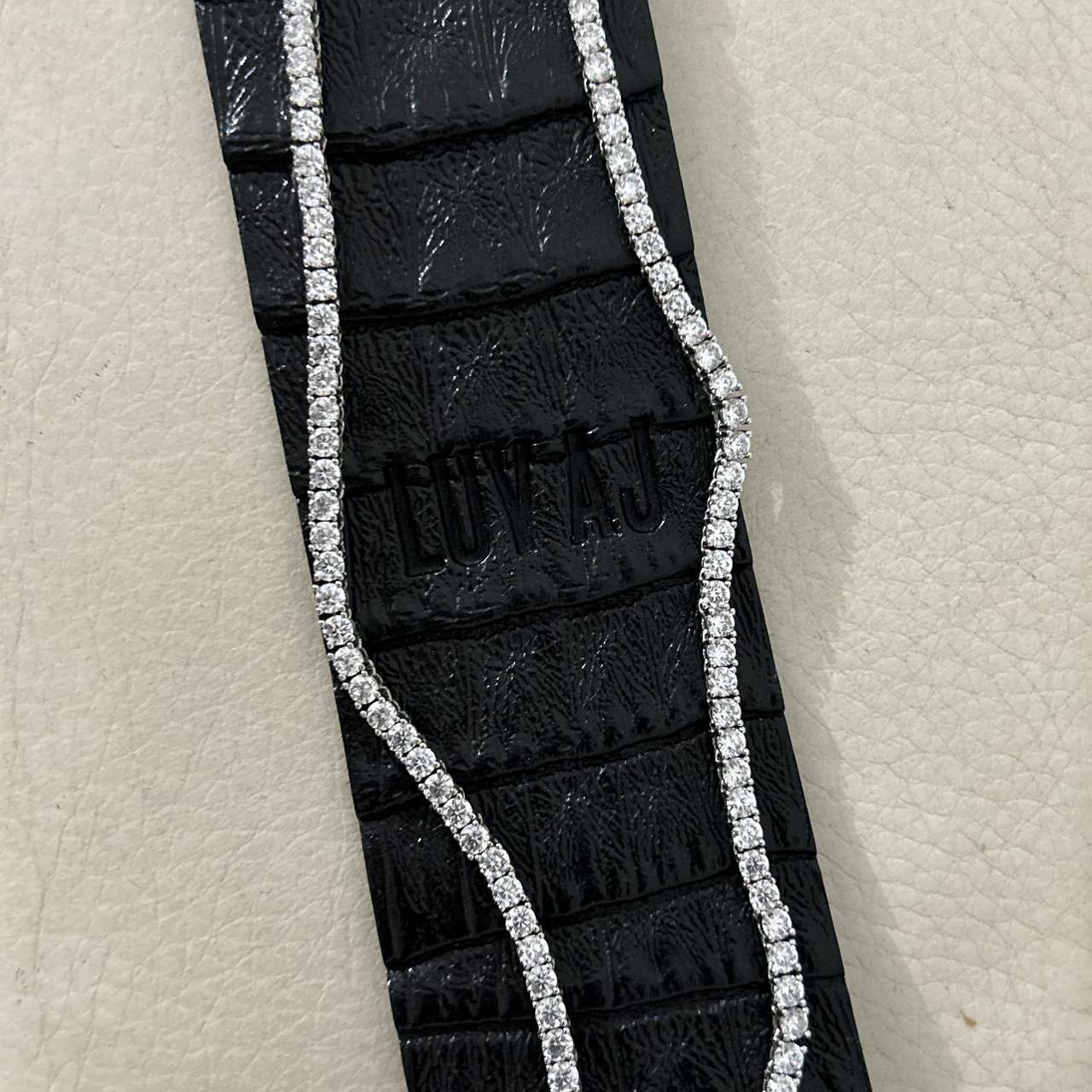 Luv Aj Silver necklace Super Luxe pave tennis... - Depop