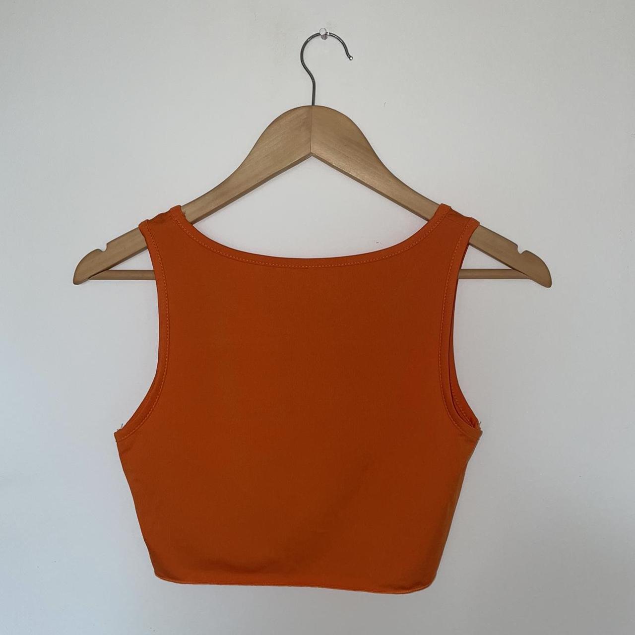 Shein burned orange crop top - never worn - would be... - Depop