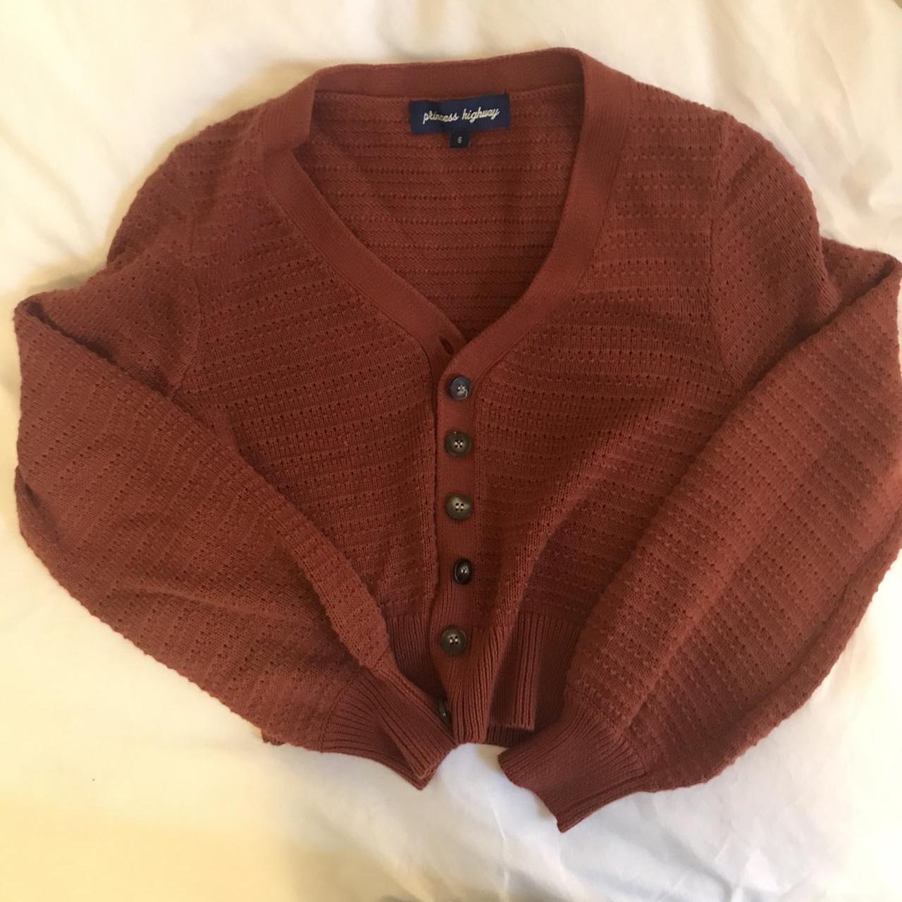 the cutest princess highway cardigan Brown cropped... - Depop