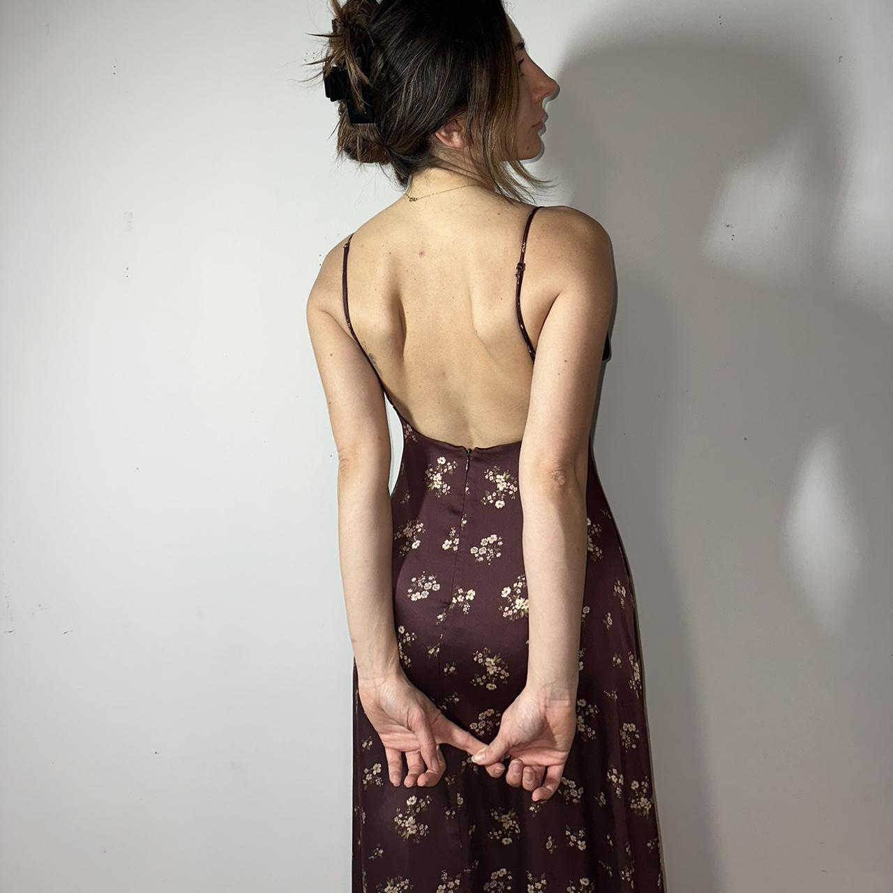 Product Image 2 - Stunning brown satin maxi dress