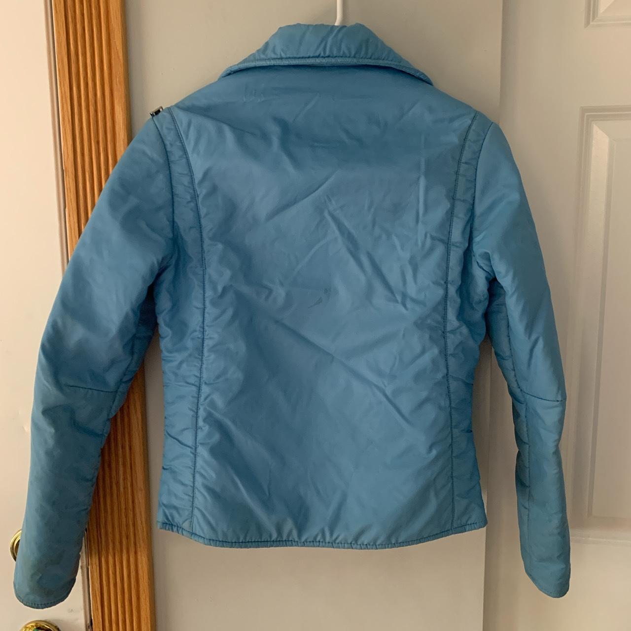 Vintage (early 90s) bright blue Slalom ski jacket... - Depop
