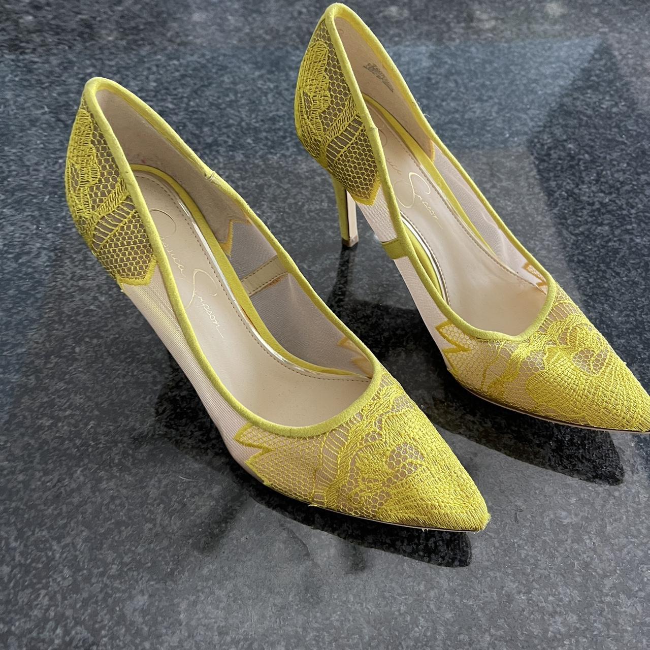 Jessica simpson yellow on sale heels