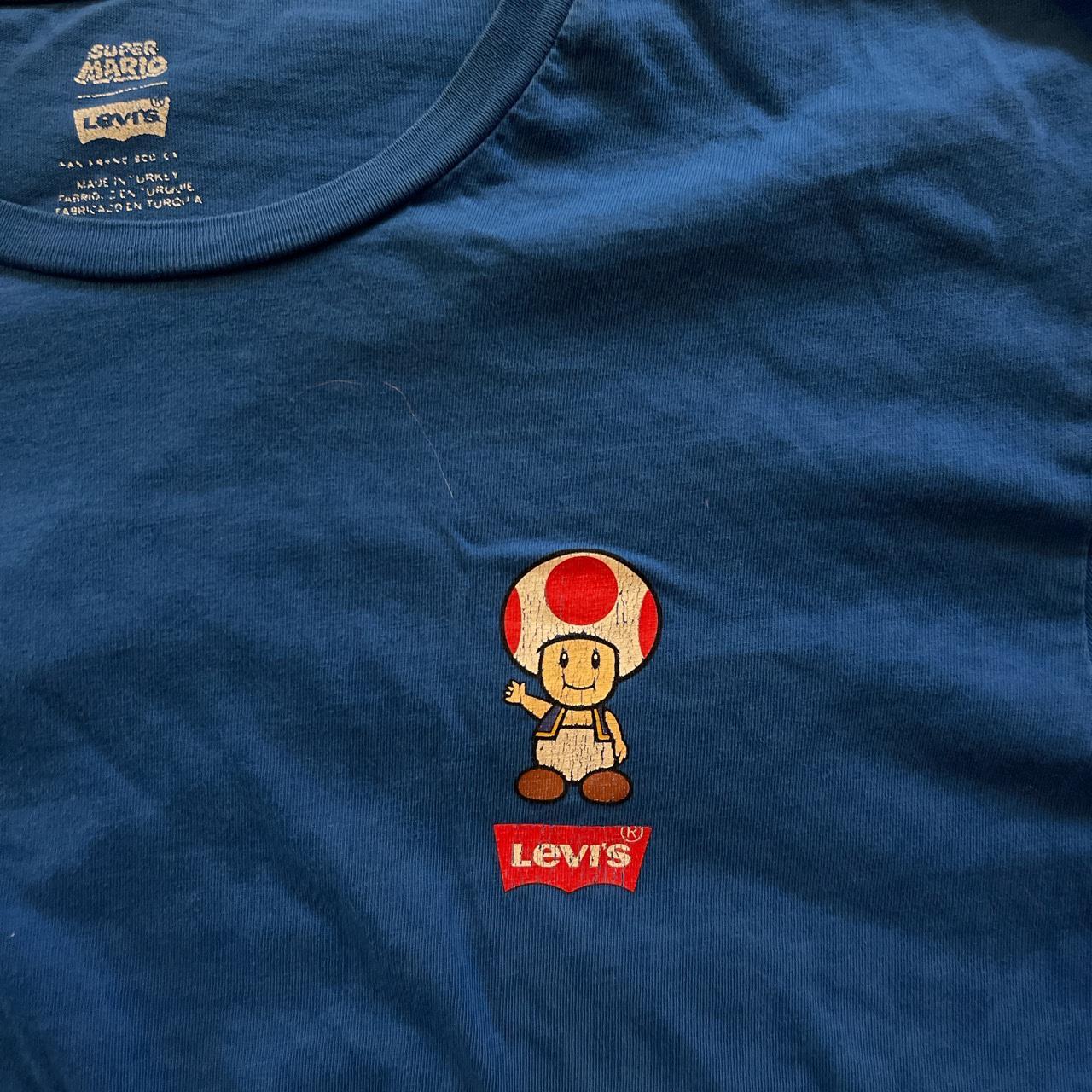 T shirt levis hot sale mario bros