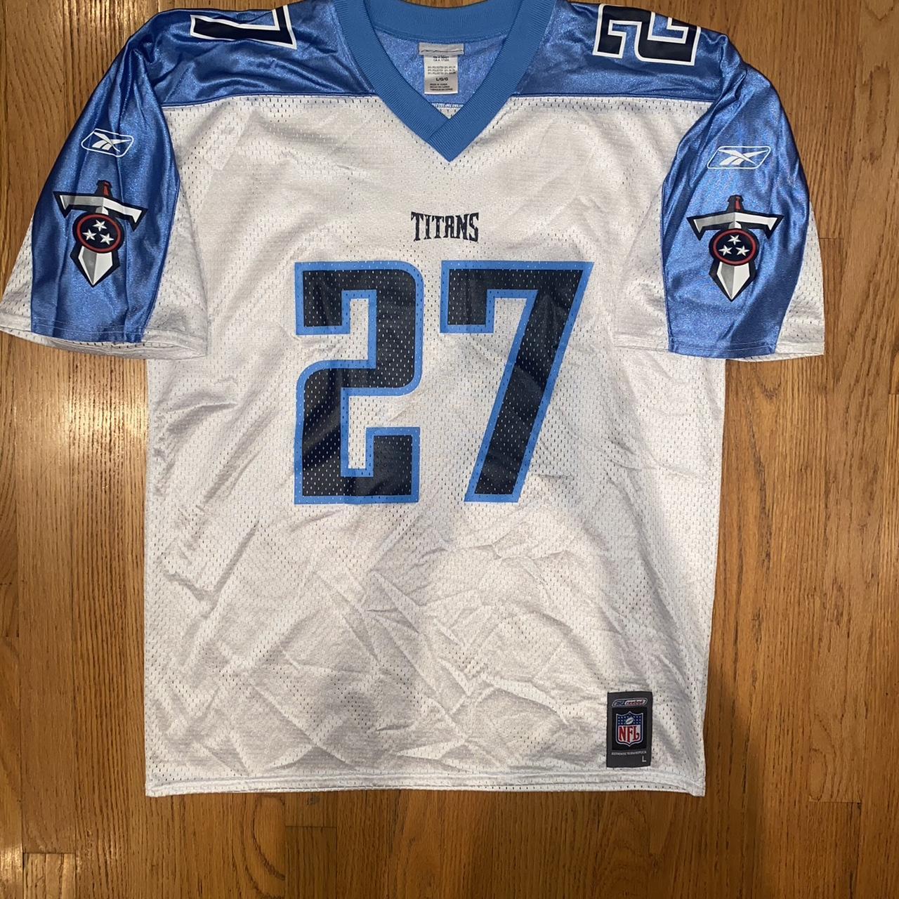 Eddie George Tennessee Titans Logo Athletic NFL Jersey Size Large