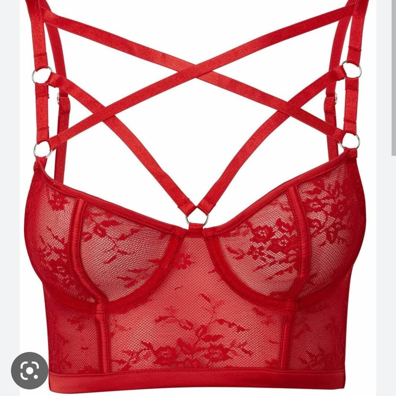 Killstar Women S Red Bra Depop