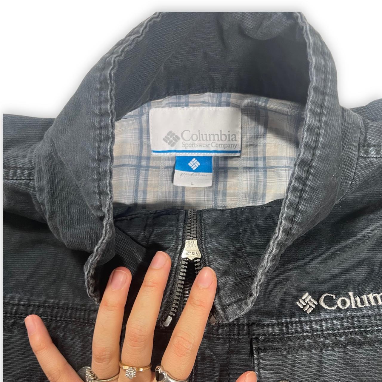 Grunge utility cargo jacket Brand Columbia Size... Depop