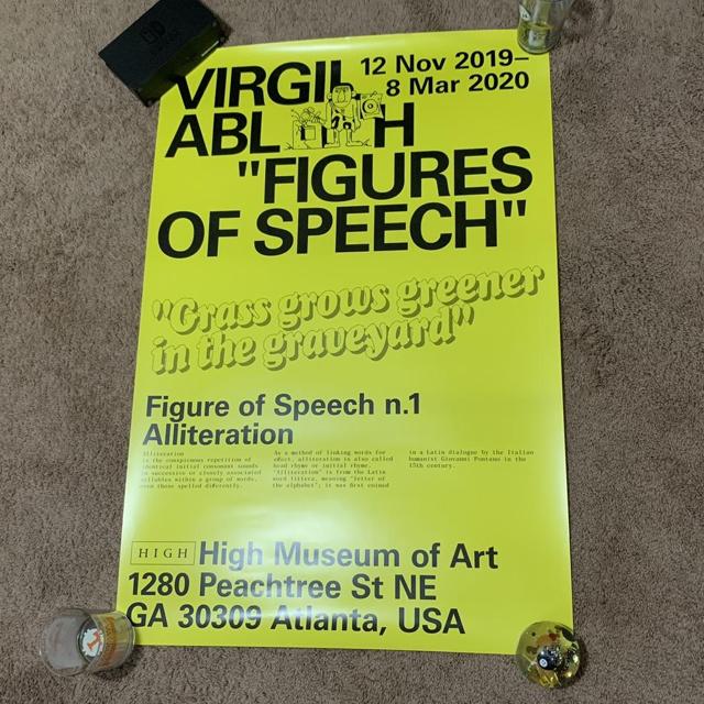 Virgil Abloh Figures of Speech Stone Age Poster on sale