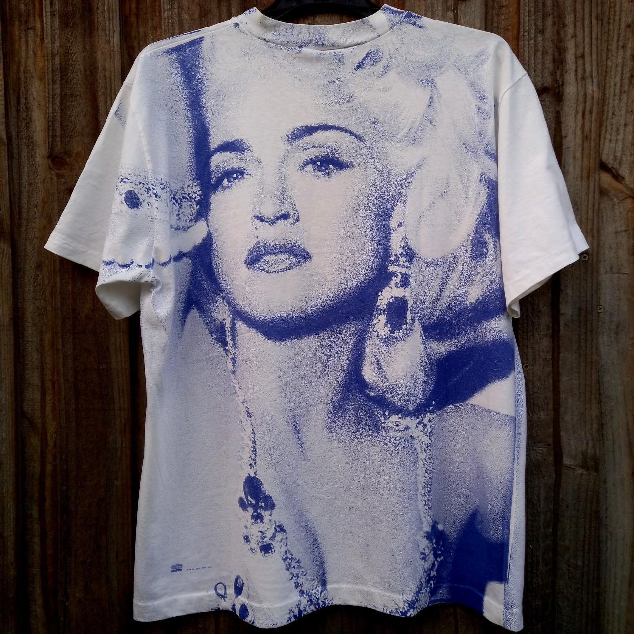 MADONNA グラフィック Tシャツ 1992年　80s 90s ヴィンテージ Vtg 1992 Madonna Erotica T-shirt Black L/XL 90s Pop Music