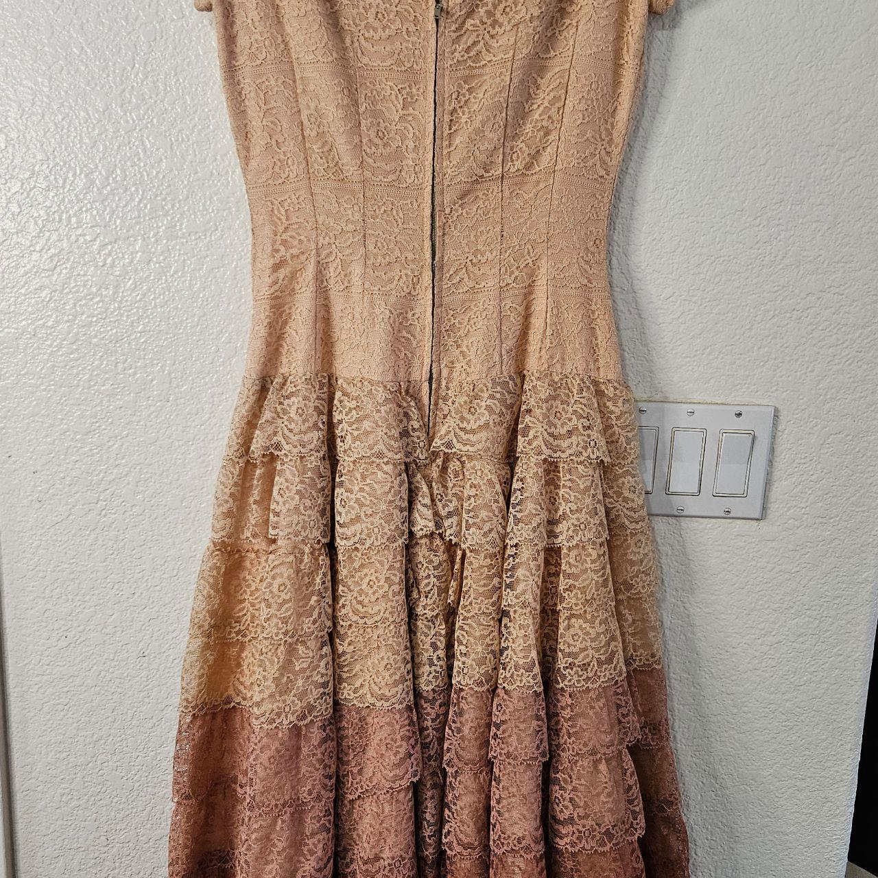 Source Unknown Women's A-line Dress - Tan/Orange … - image 3