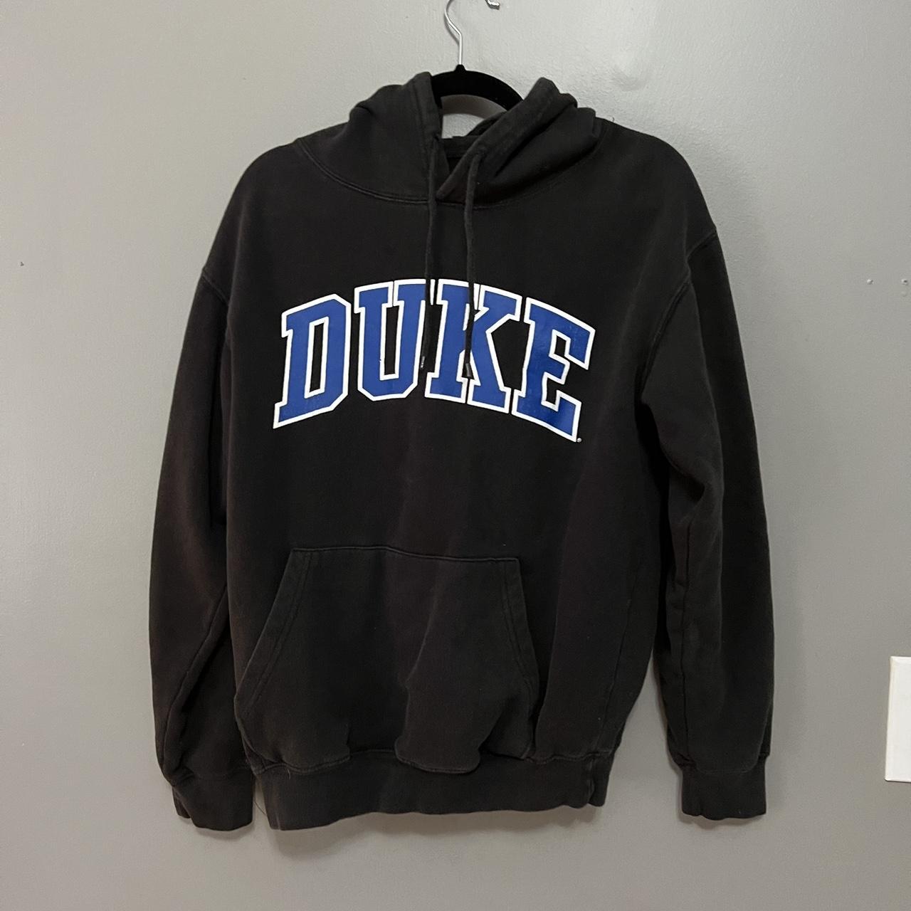 Duke Men's Black and Blue Hoodie | Depop