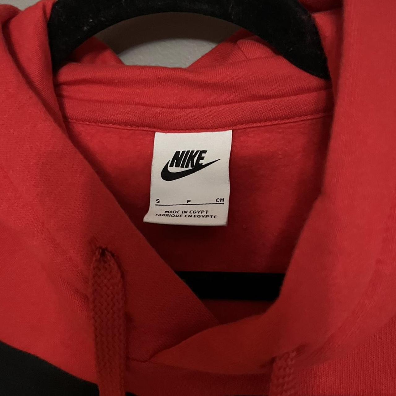 mens red and black nike hoodie
