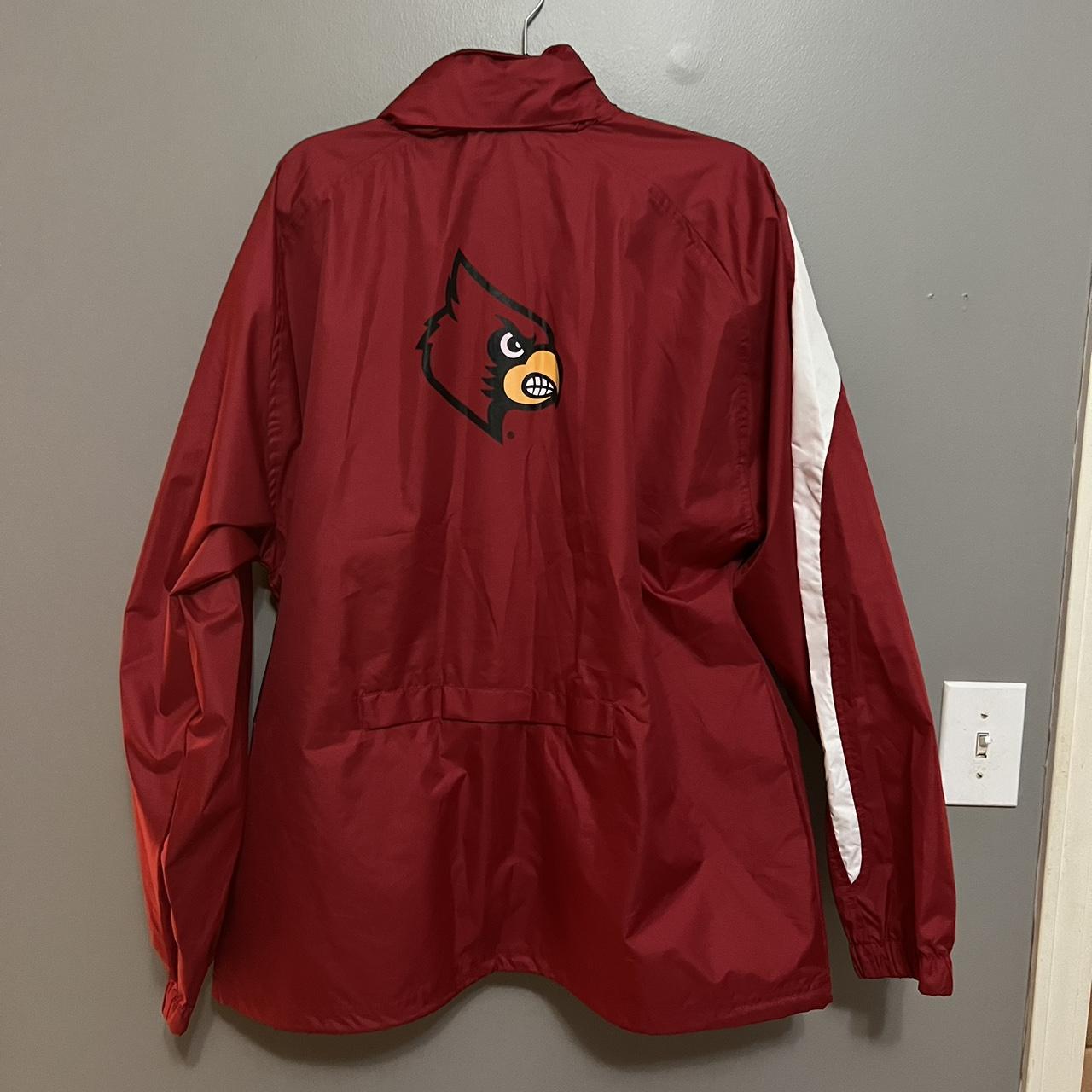 Louisville Cardinals Jacket Men's Black Red 58 - Depop