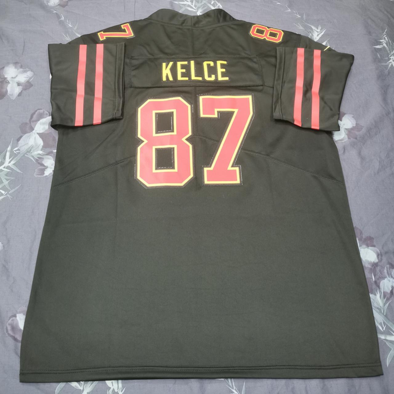 TRAVIS KELCE #87 JERSEY KANSAS CITY CHIEFS GREY - Depop