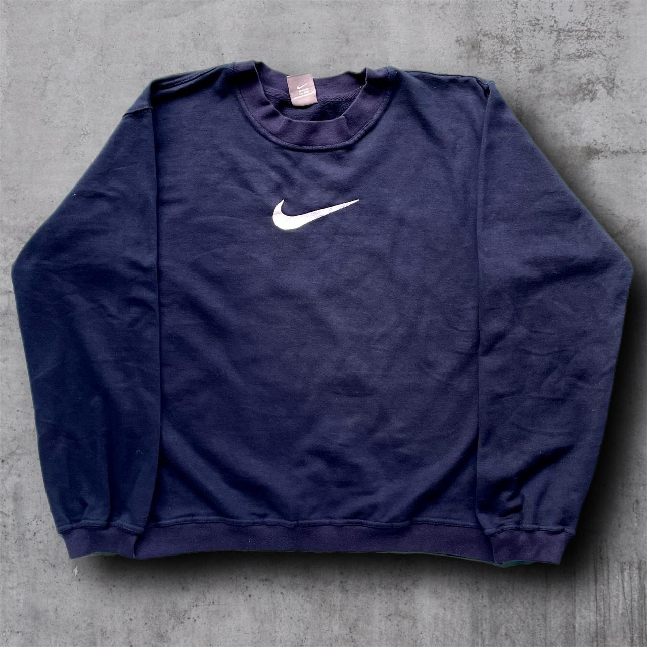 Nike Men's Navy Sweatshirt | Depop