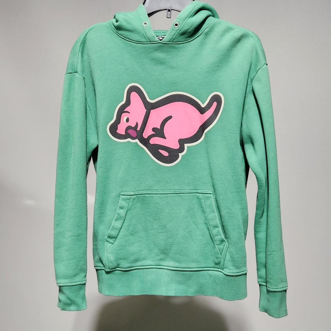 Ice Cream Men's Green and Pink Hoodie Depop