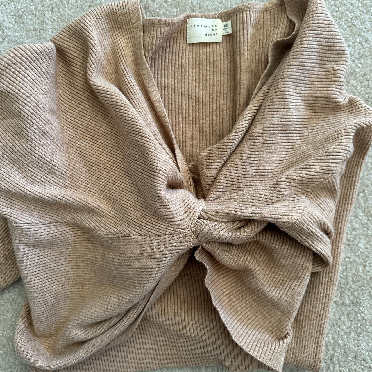 Dreamers by Debut (Dry Goods) twist front sweater - Depop