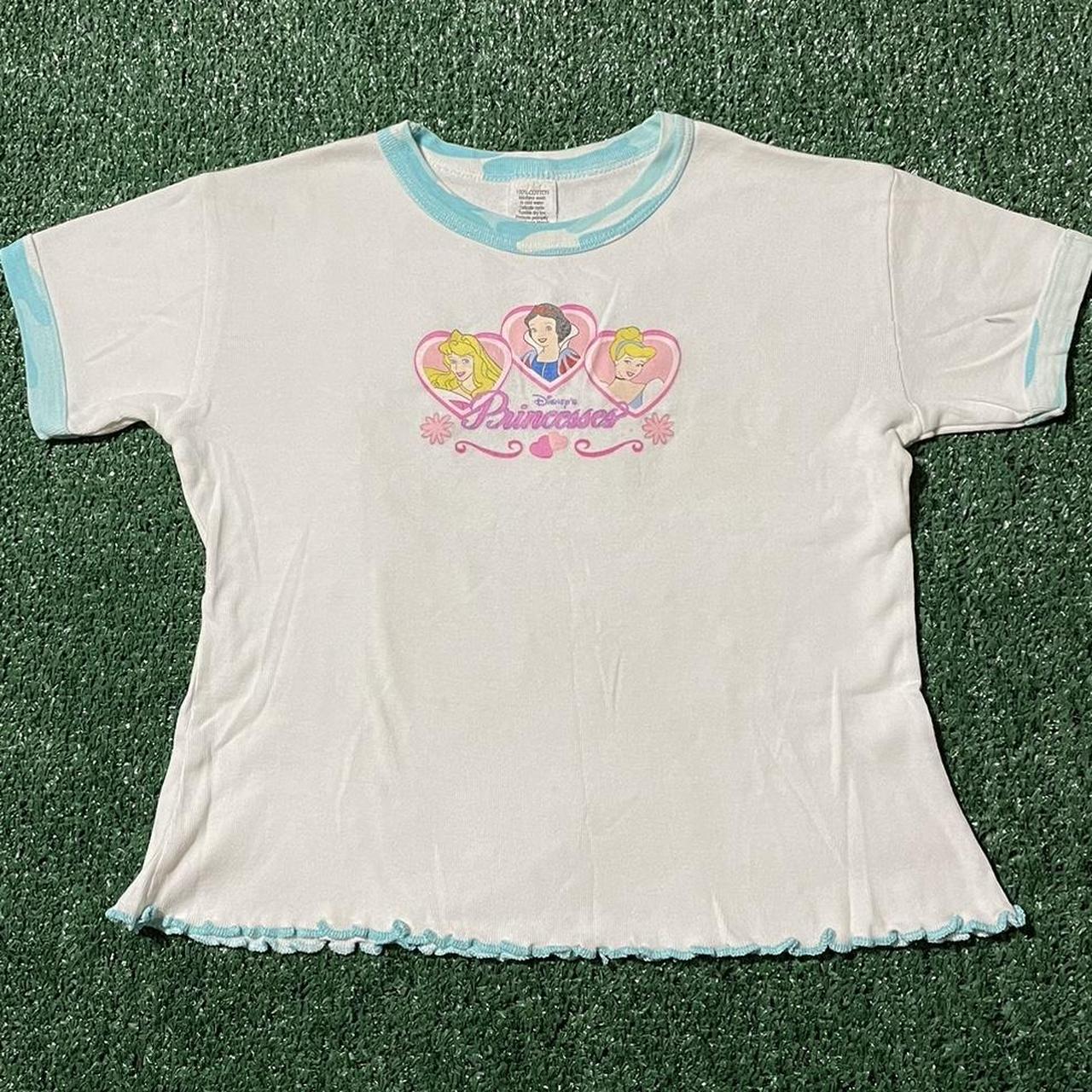 Vintage Disney Princesses Shirt / Baby Tee Cute 90s... Depop