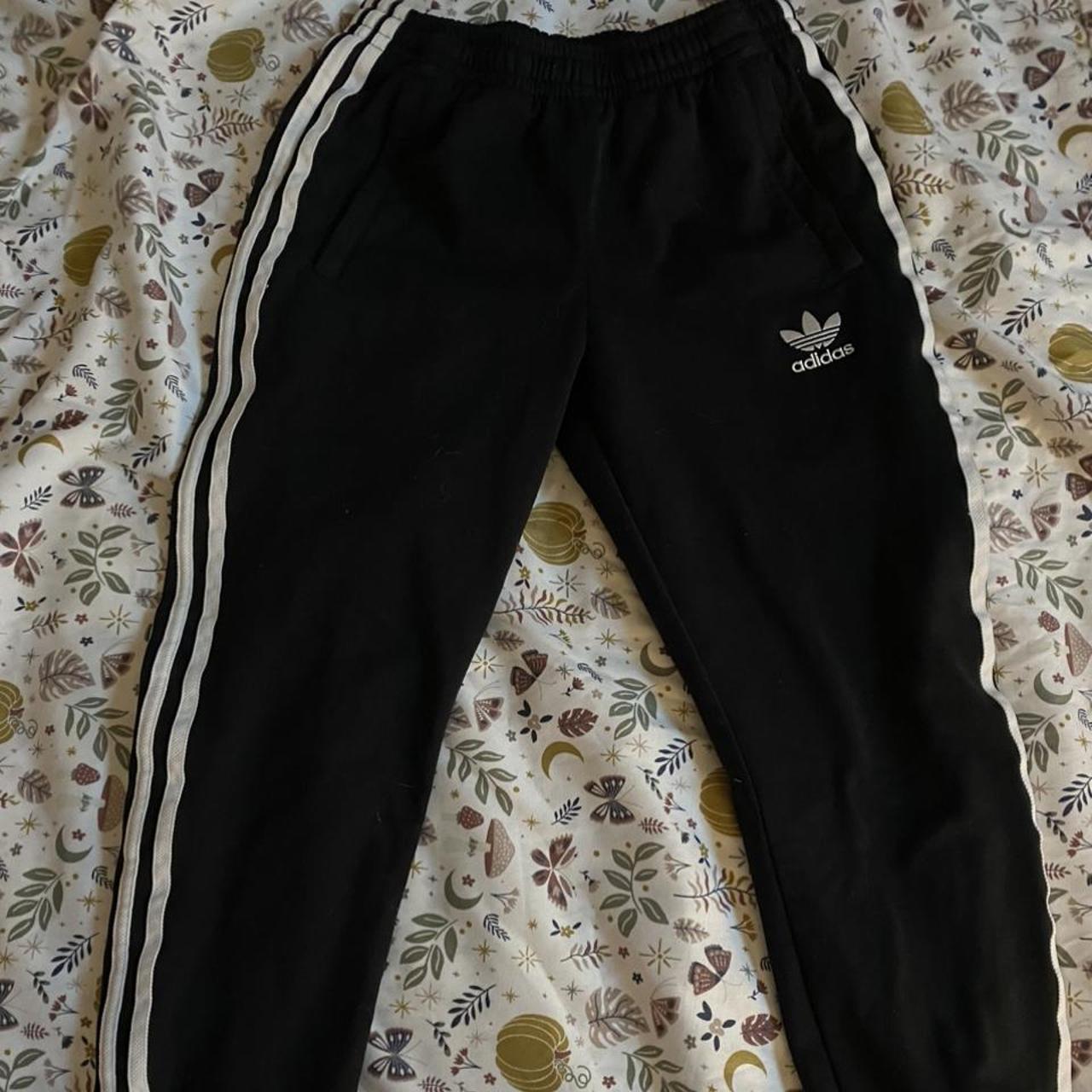 Adidas pants 🖤 - like new - could fit a waist 26-... - Depop