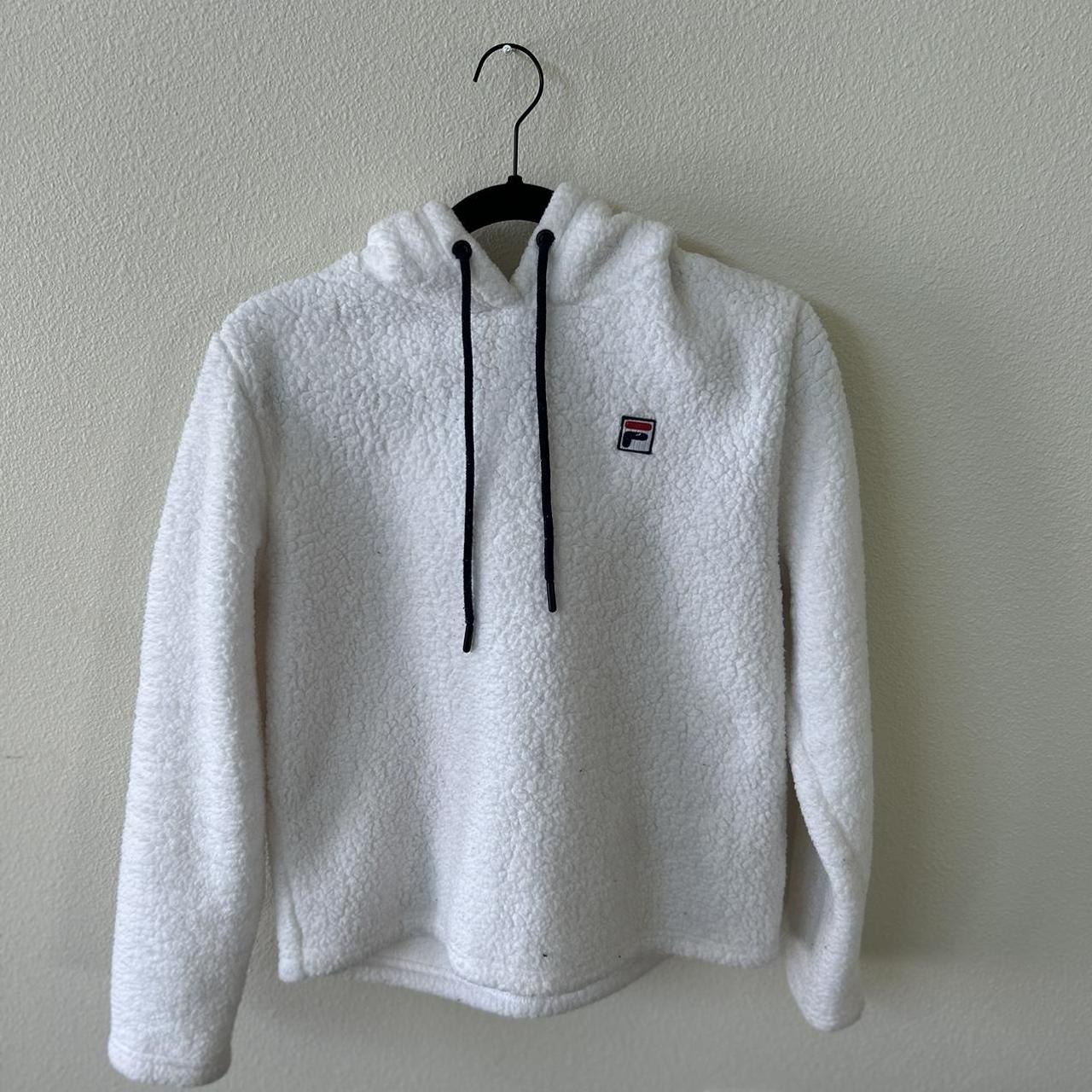 Fuzzy fashion fila hoodie