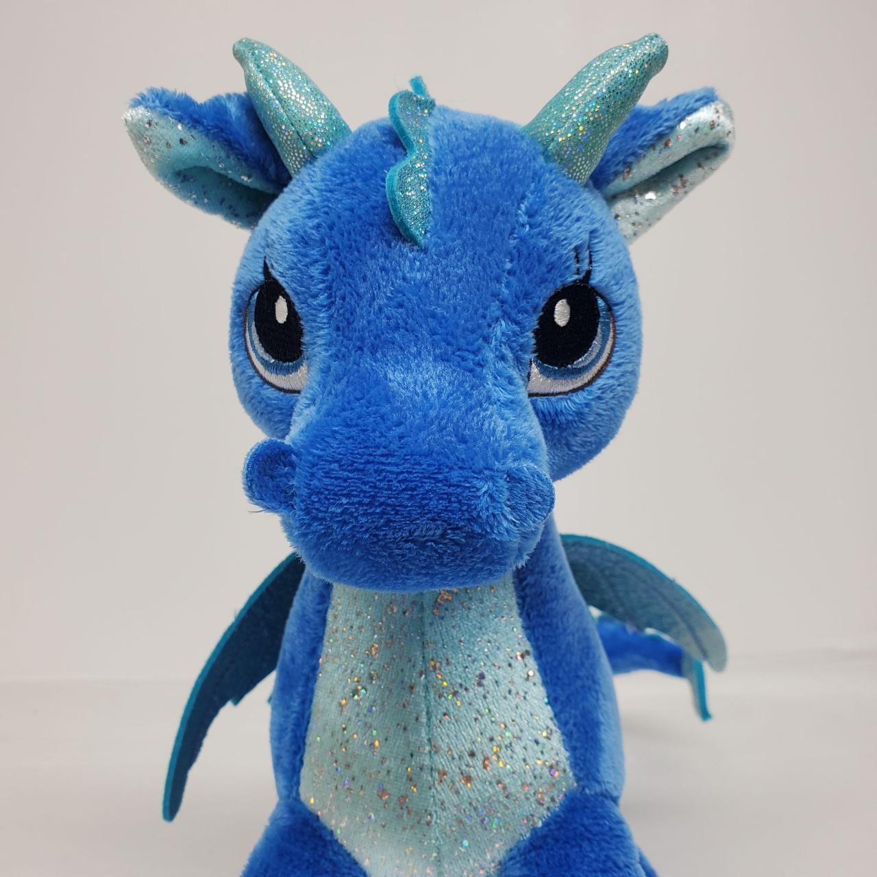 Sparkle Tales Indigo 12 inch Blue Dragon Plush... - Depop