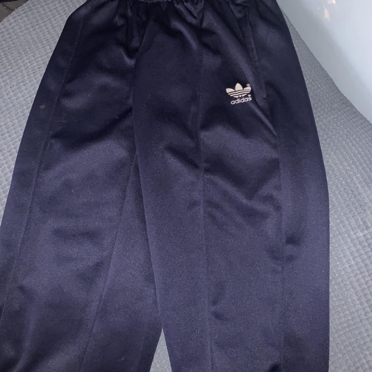 blue adidas joggers worn a couple times size S - Depop