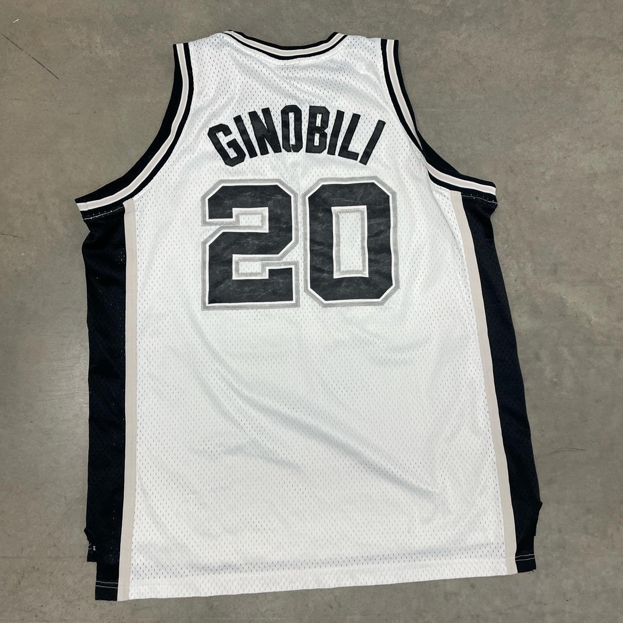 Adidas Spurs NBA jersey Ginobili 20 Moderate fading - Depop