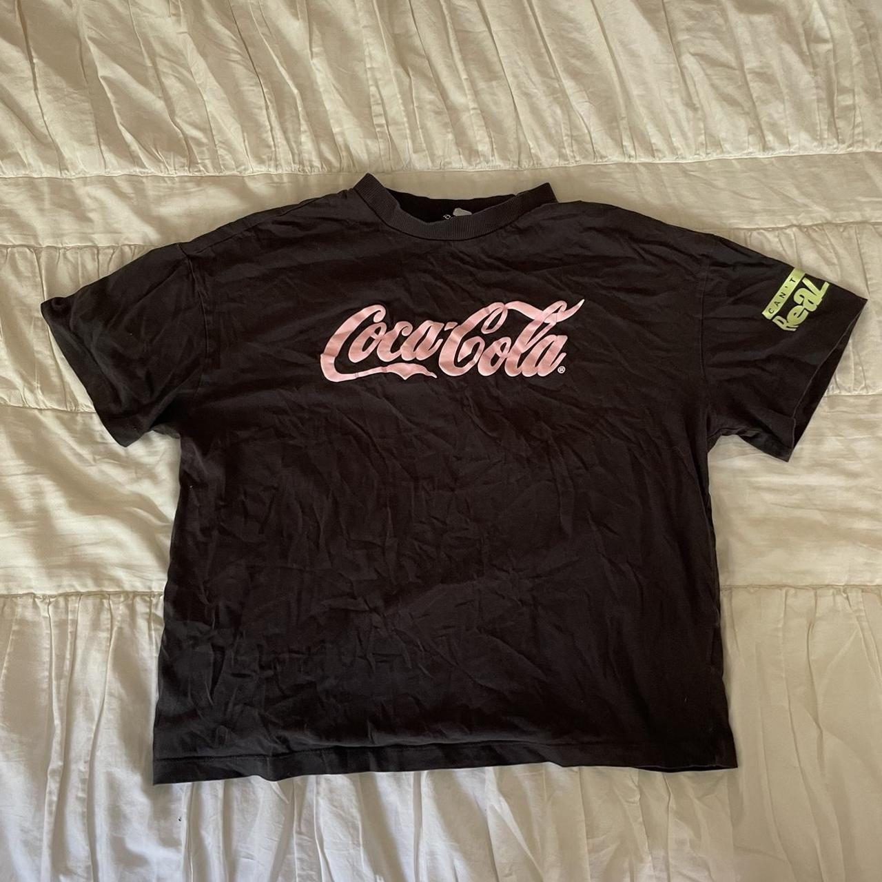 coca-cola h and m shirt “cant beat the real thing”... - Depop