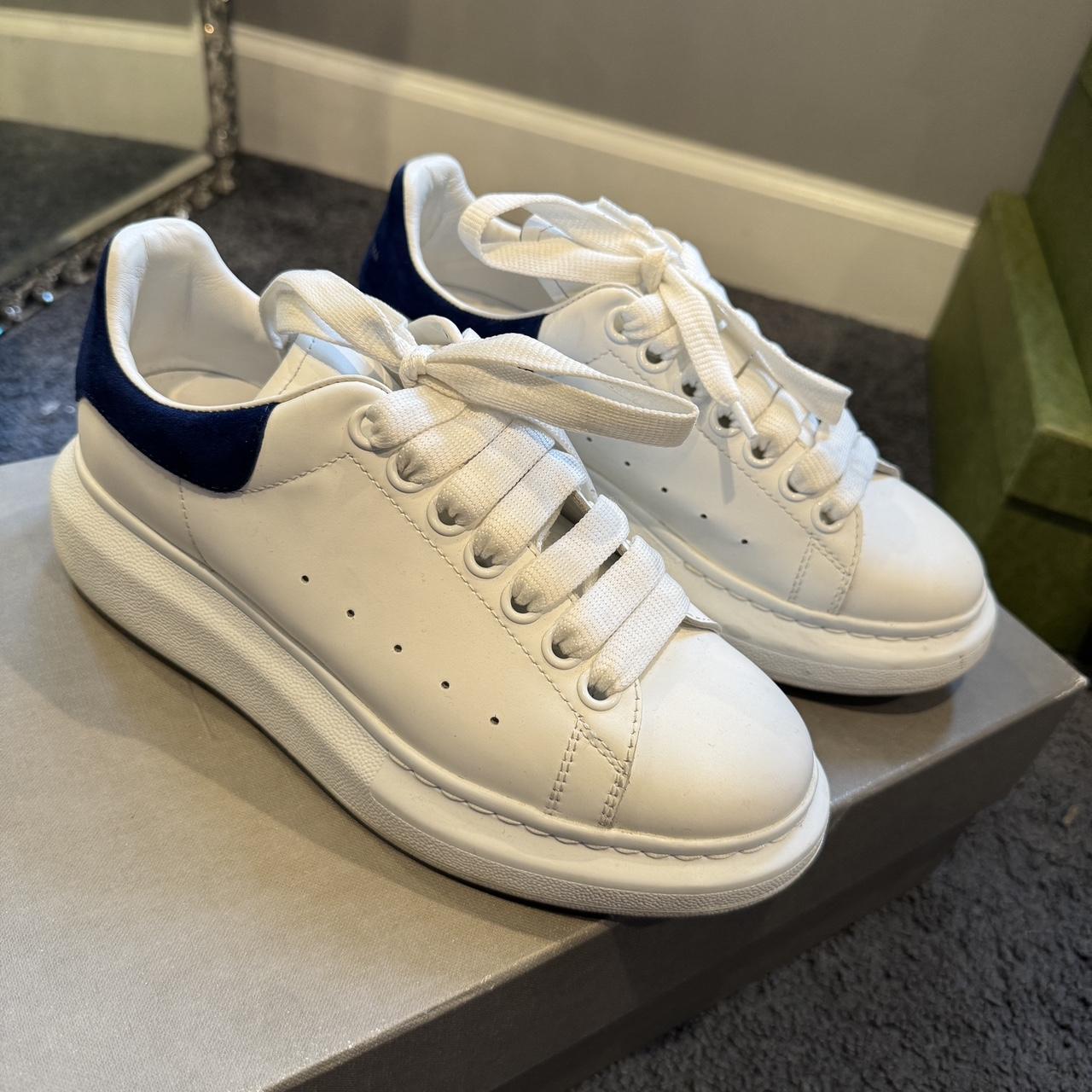 Alexander mcqueen white blue best sale