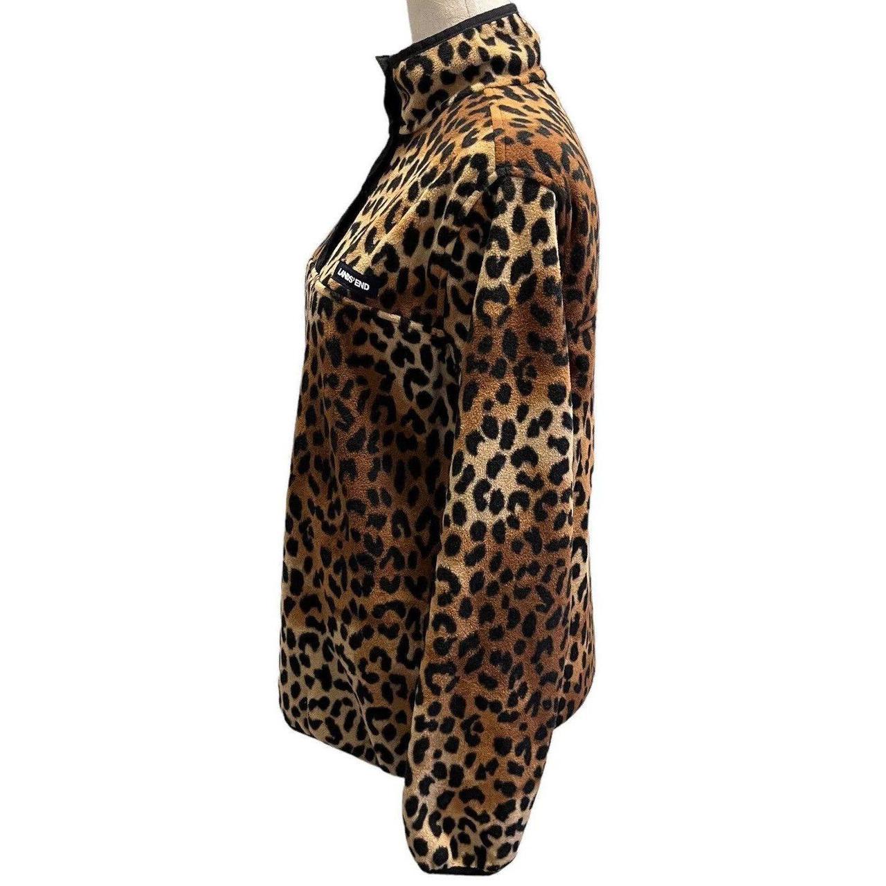 Lands end leopard coat best sale