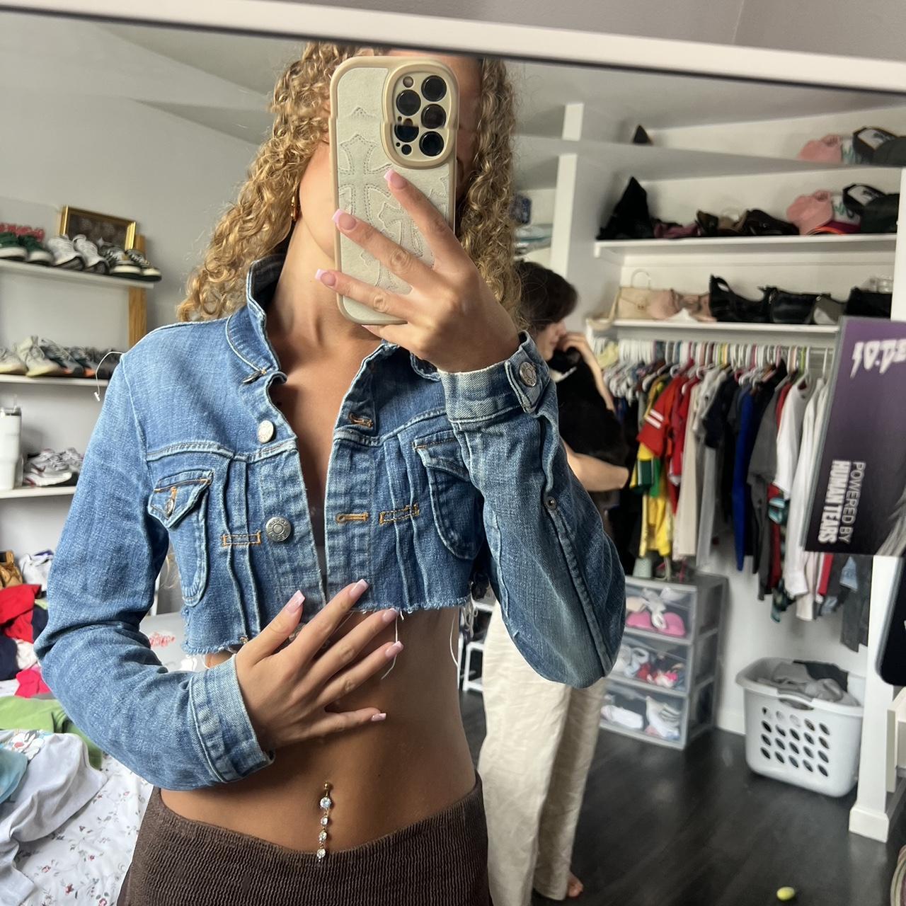 Mini jean jacket best sale