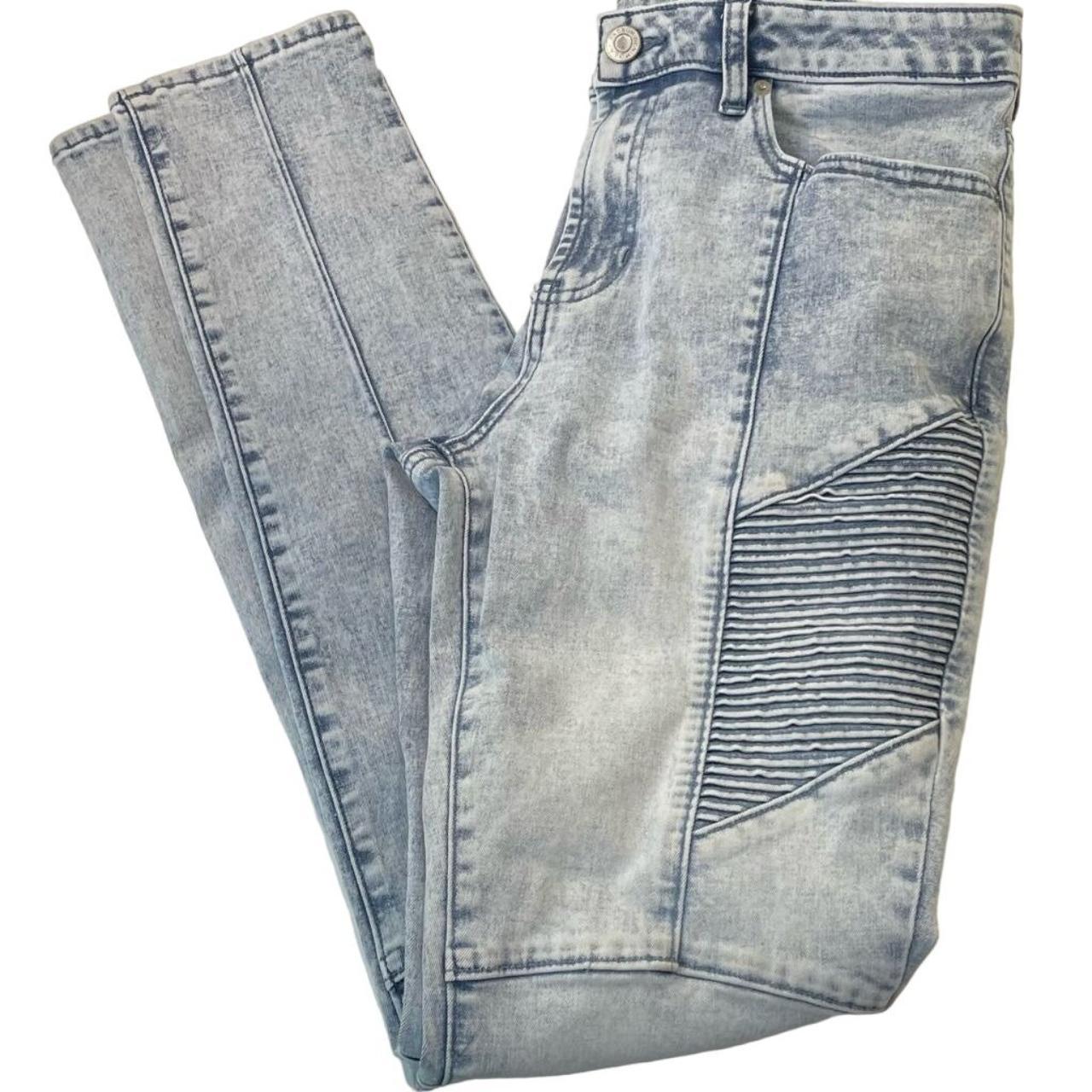 Pacsun LA Stacked Skinny Biker Jeans (28x30), Men's Fashion, Bottoms, Jeans  on Carousell