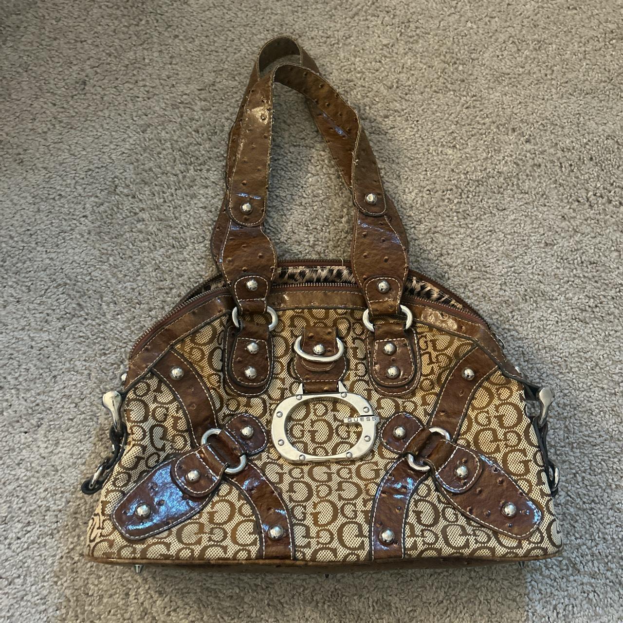 Guess Handbag Vintage Original Guess Handbag Brown Color 