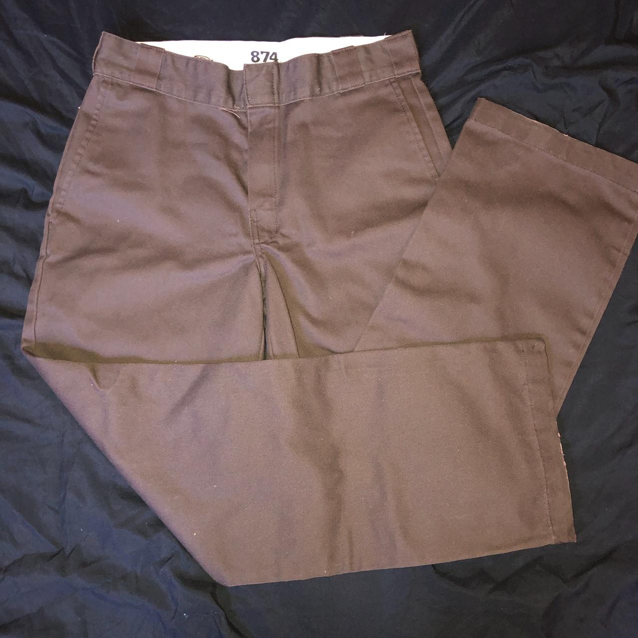 Dickies 874 original chocolate brown pants 30x29 - Depop