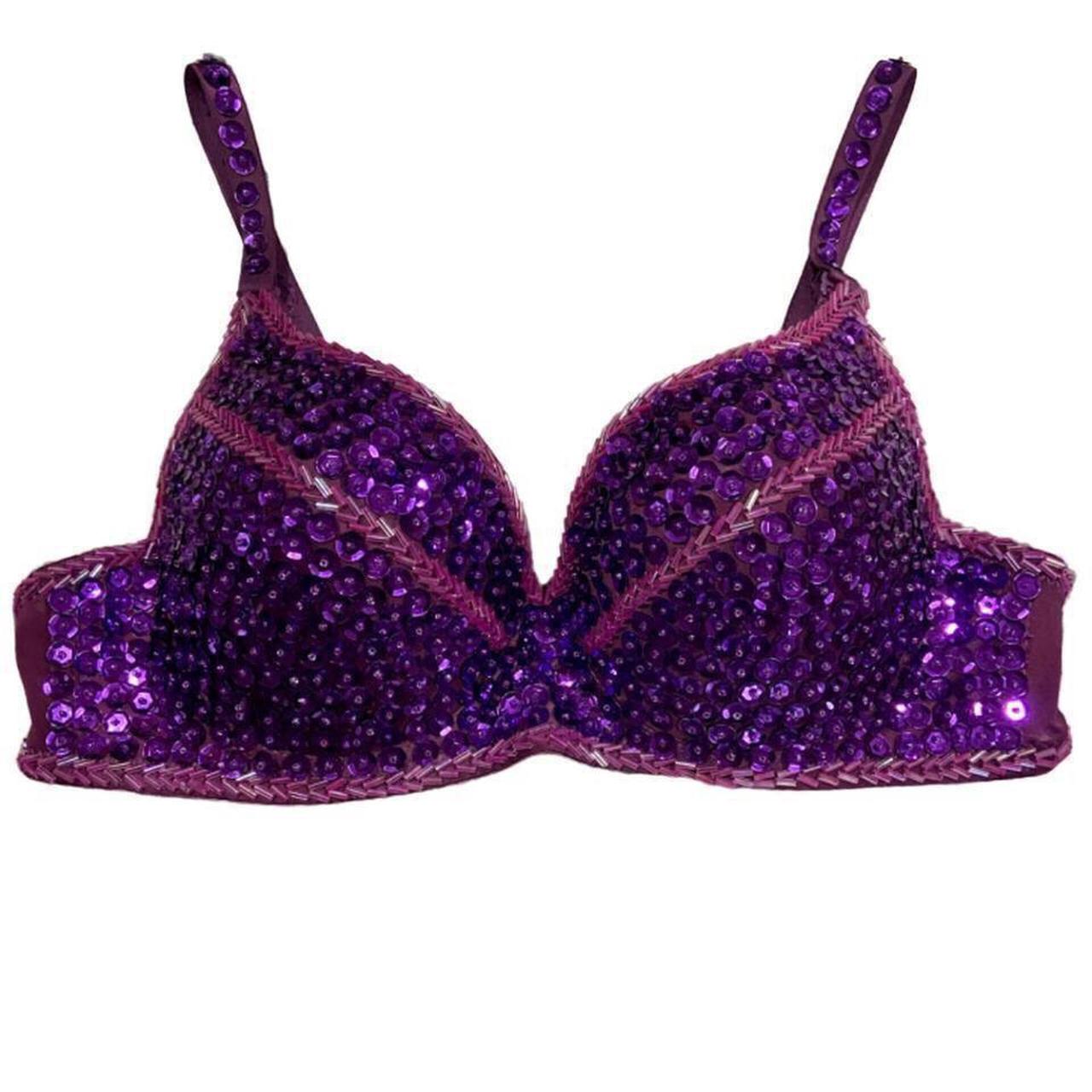 Beautiful vintage Y2K sequined and beaded bra top in