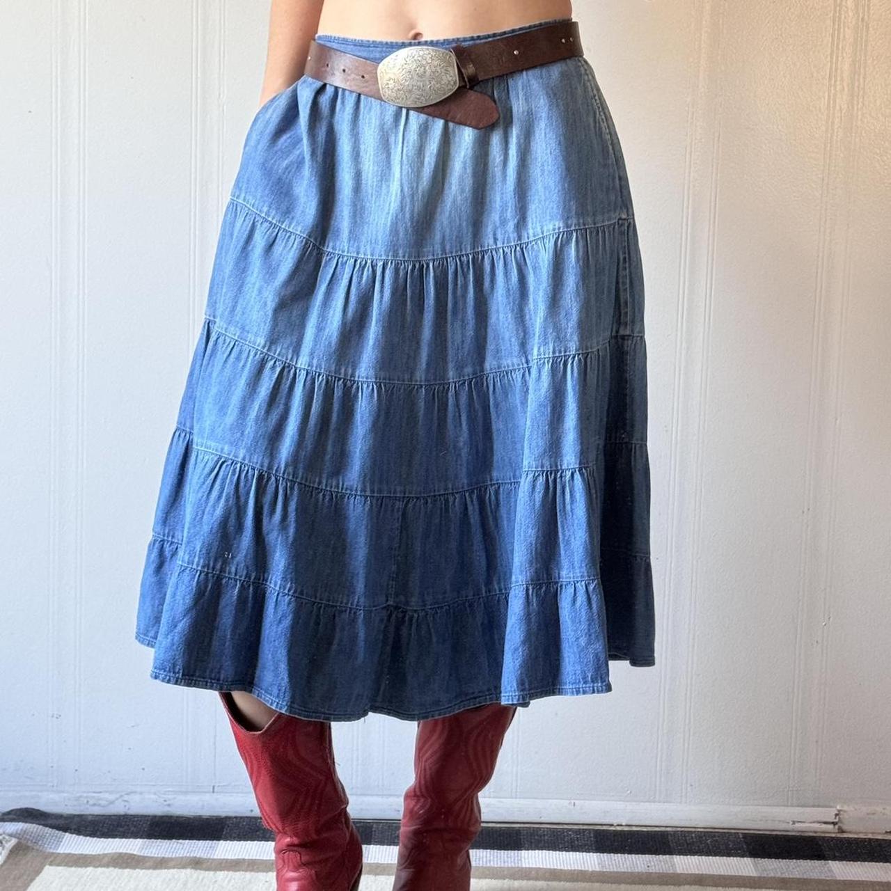 Landlubber Women's Skirt - Blue - S – Vintage 70’… - image 1