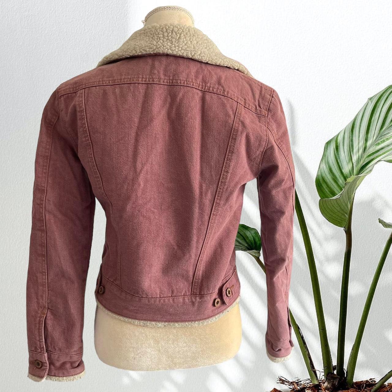 🍁Vintage pink sherpa jacket 🍁 Y2k pink Sherpa coat... Depop