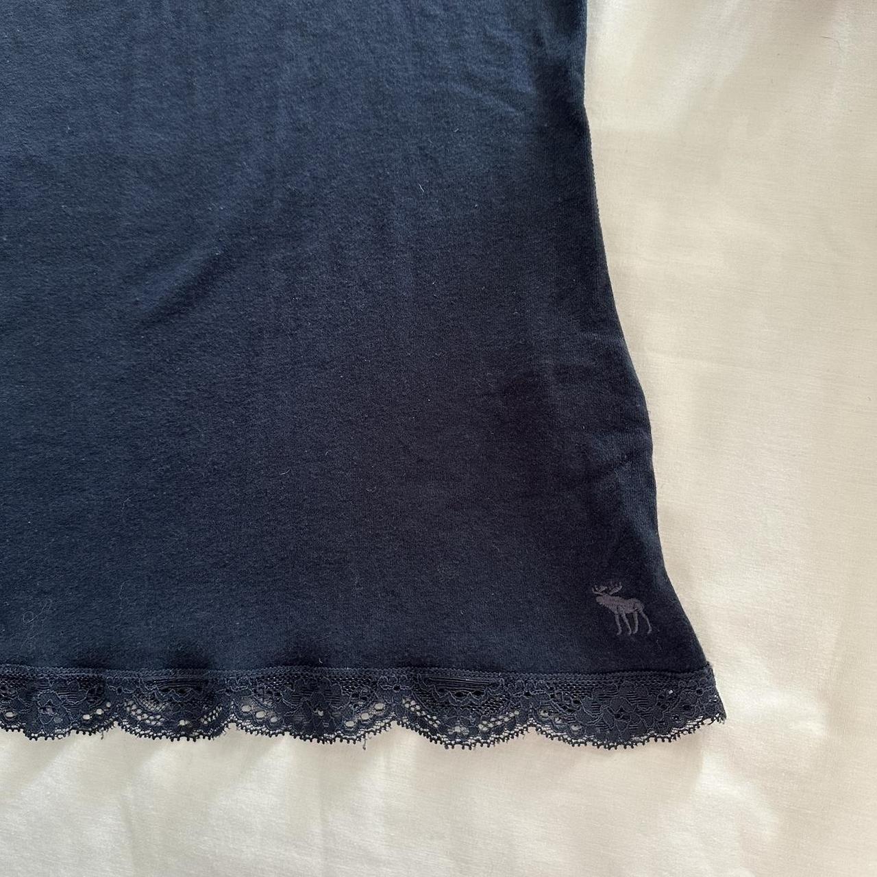 Y2k 2000s Abercrombie lace milkmaid tank top... - Depop