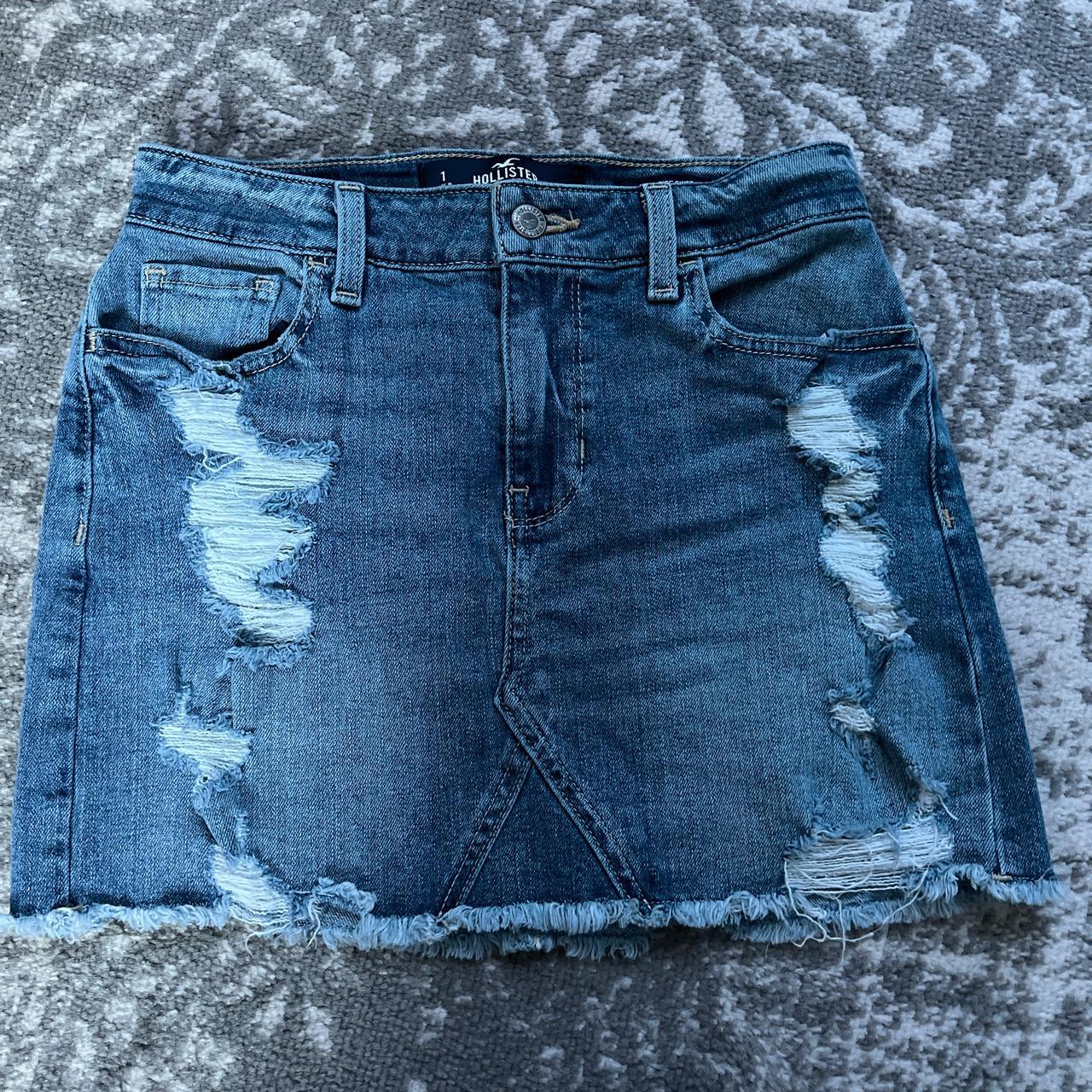 Jean skirt outlet hollister