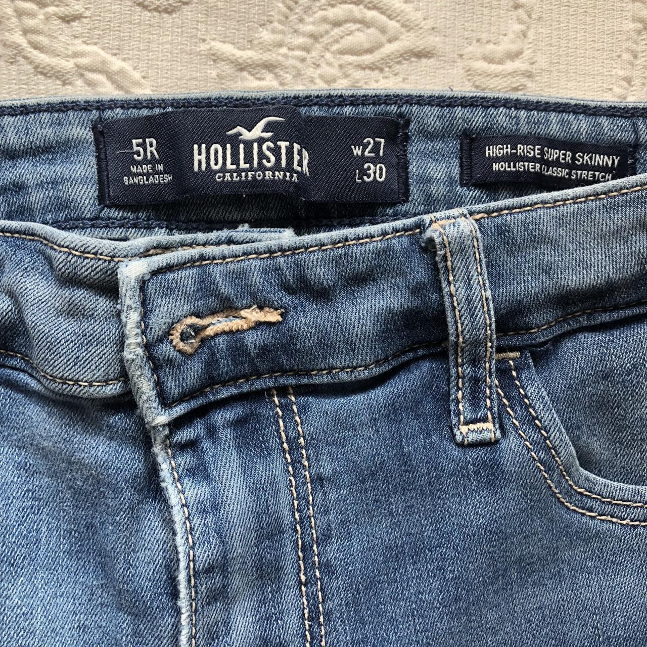 Hollister Jeans Size 5R Hollister Super Skinny High - Depop