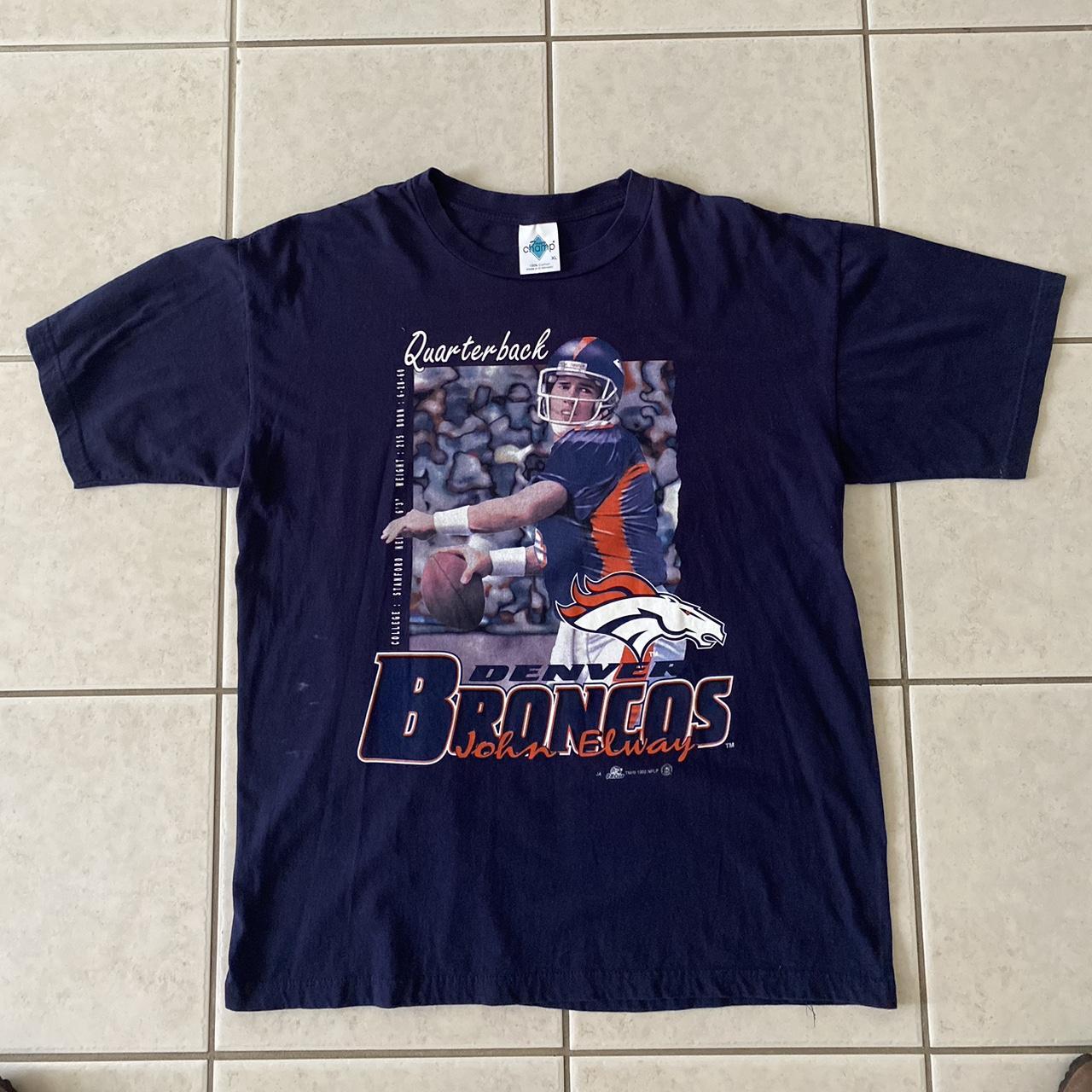 Unisex Vintage 1998 Denver Broncos John Elway Tee