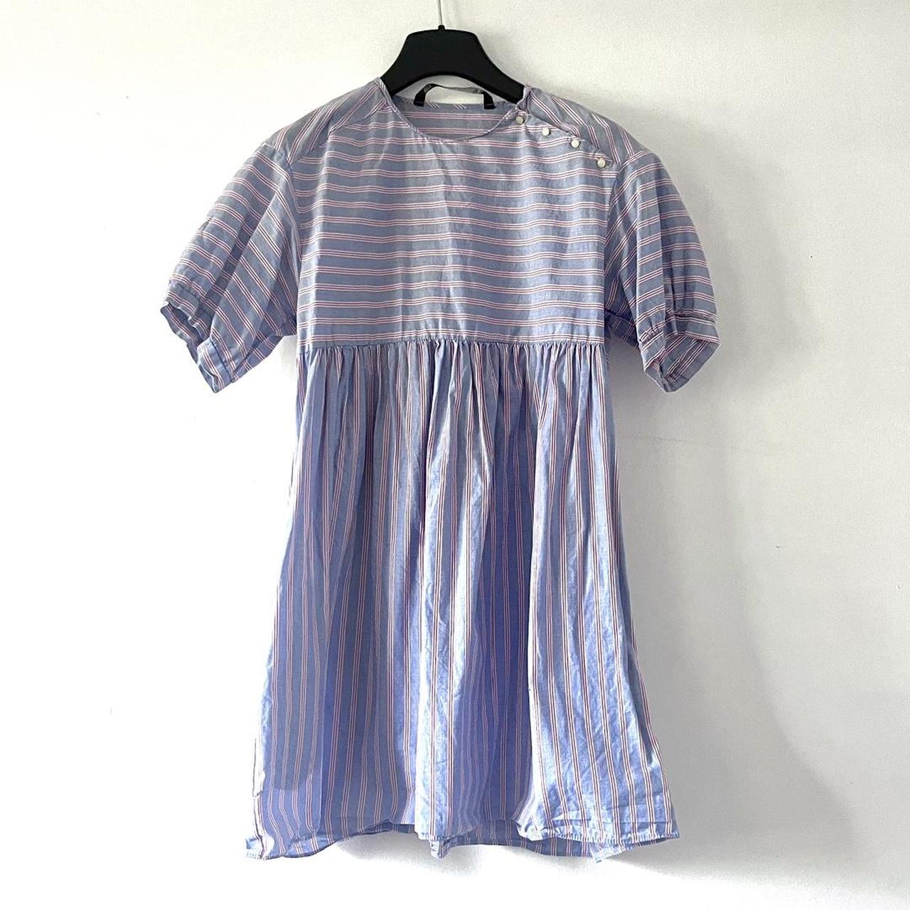 Zara striped dress outlet with pockets