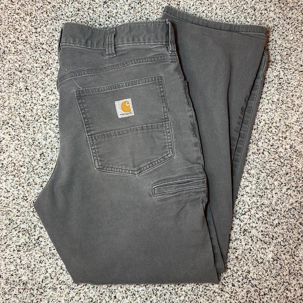 Awesome Grey Vintage Carhartt Jeans! Great... - Depop