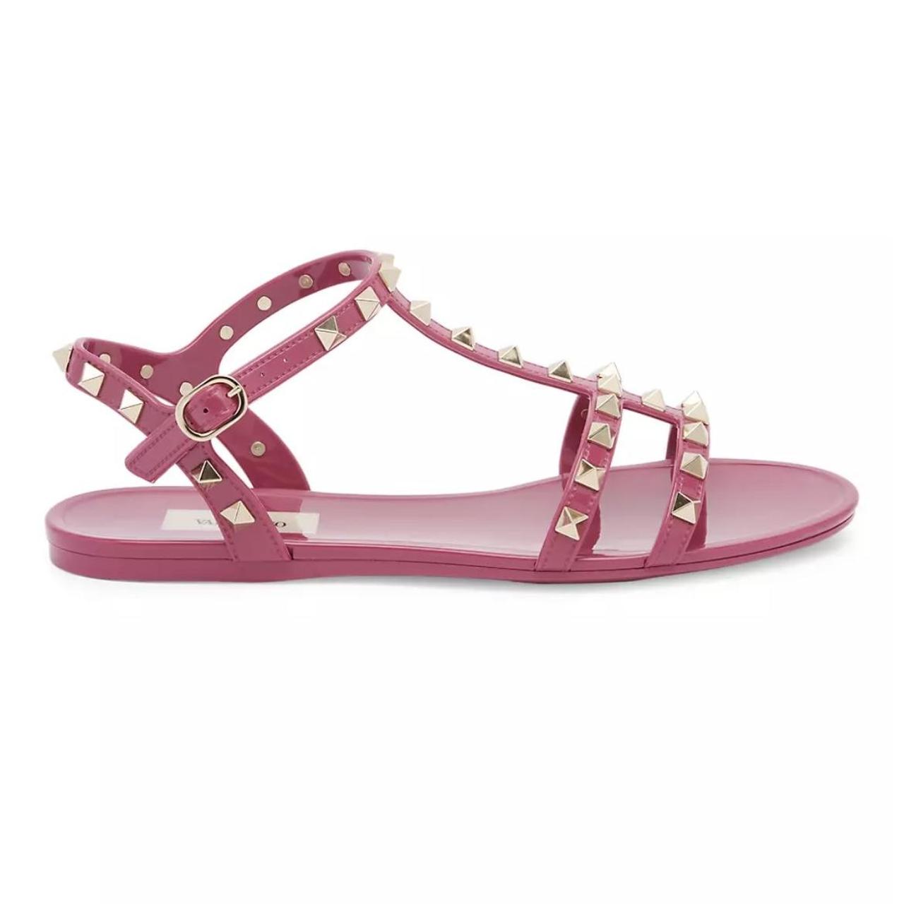 Valentino pink flip on sale flops