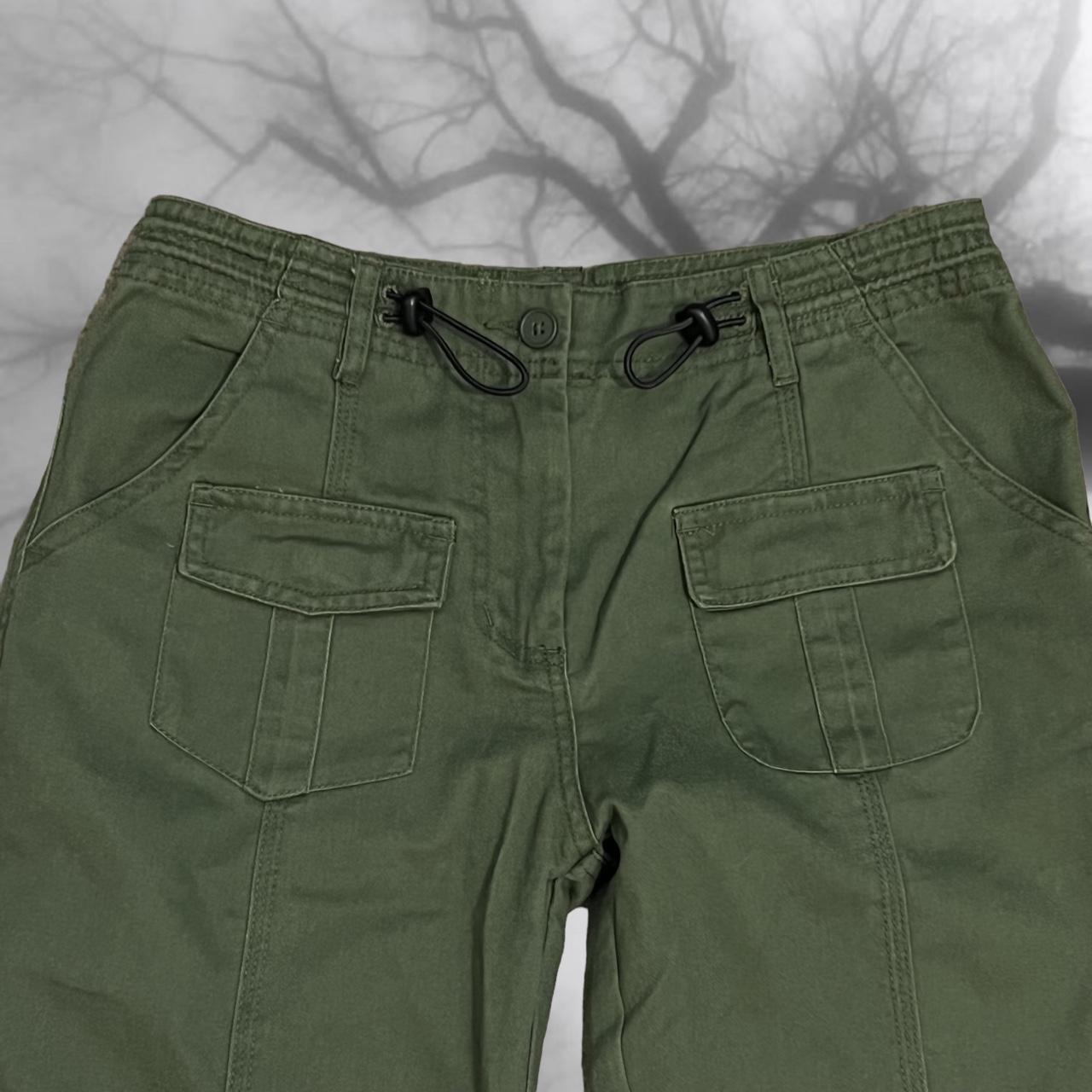 brandy melville kim cargo pants in green, never worn... Depop