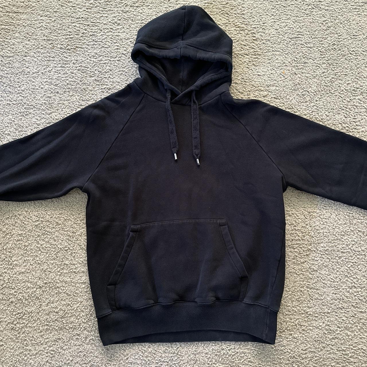 Plain Black H&M Hoodie Size M But Fits Like A... - Depop