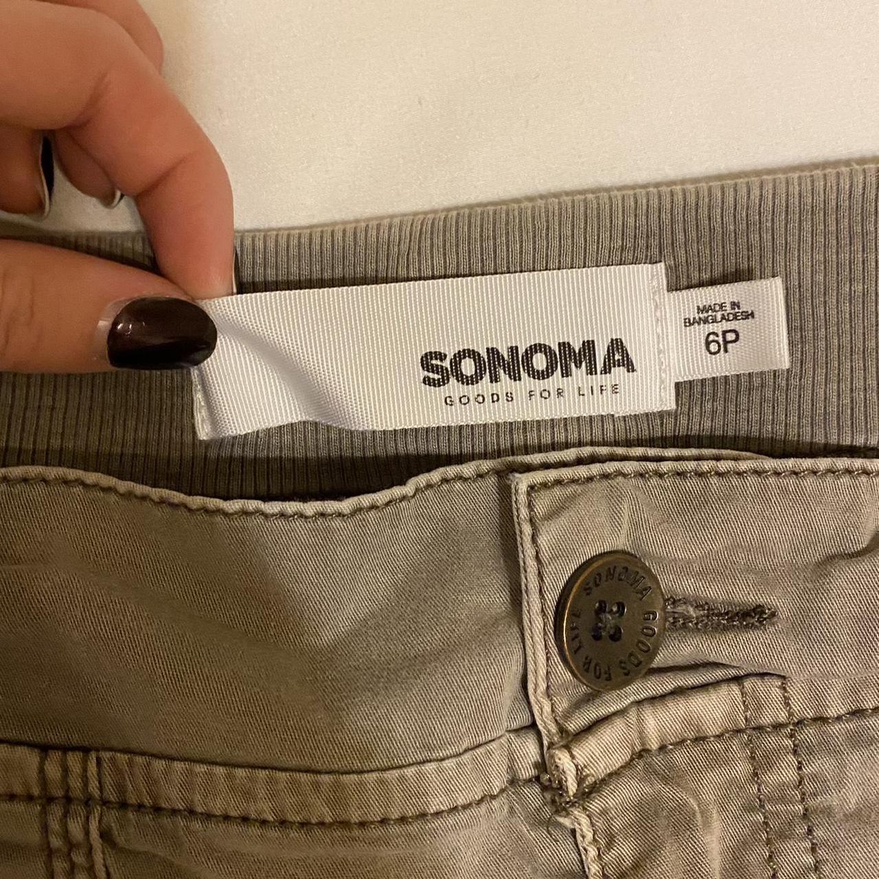 Sonoma Goods for Life Women's Grey and Brown Trousers | Depop