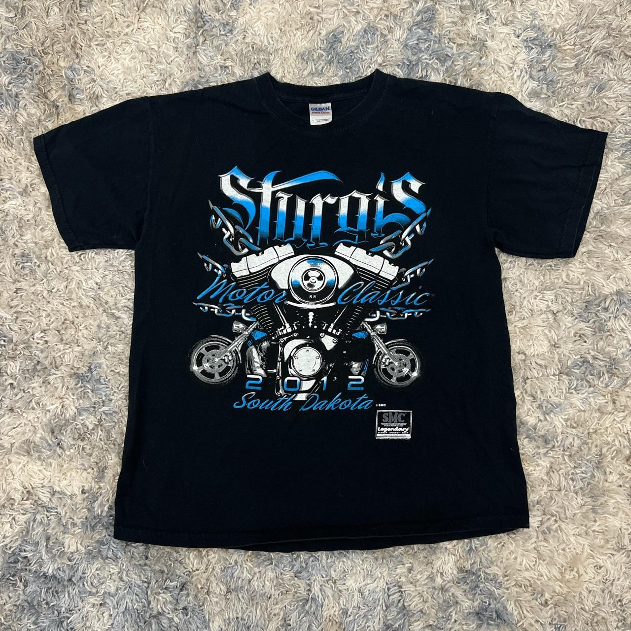 Sturgis Motorcycle Bike Graphic Tee Size L L 27 P... Depop